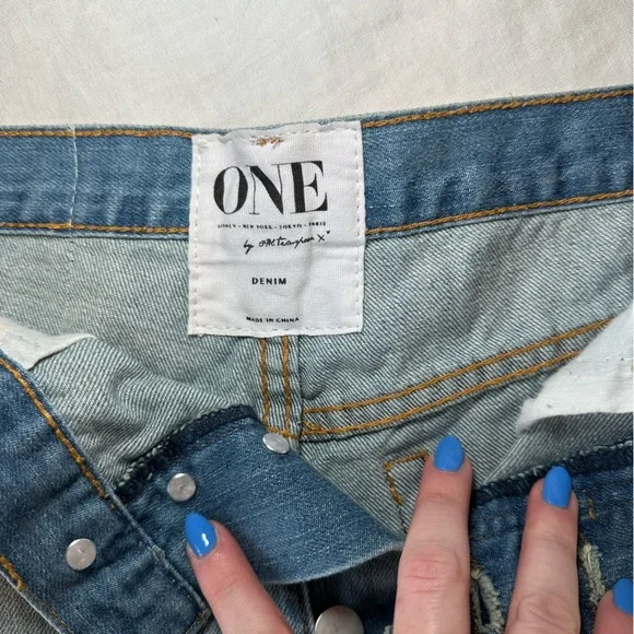 One Teaspoon Outlaws Low Waist  Boyfriend Shorts - Picture 3 of 7